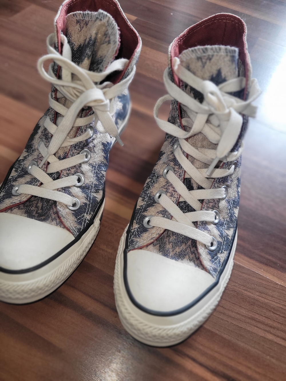 MISSONI X CHUCK TAYLOR ALL STAR Hi Patterns Egret Metallic CONVERSE
